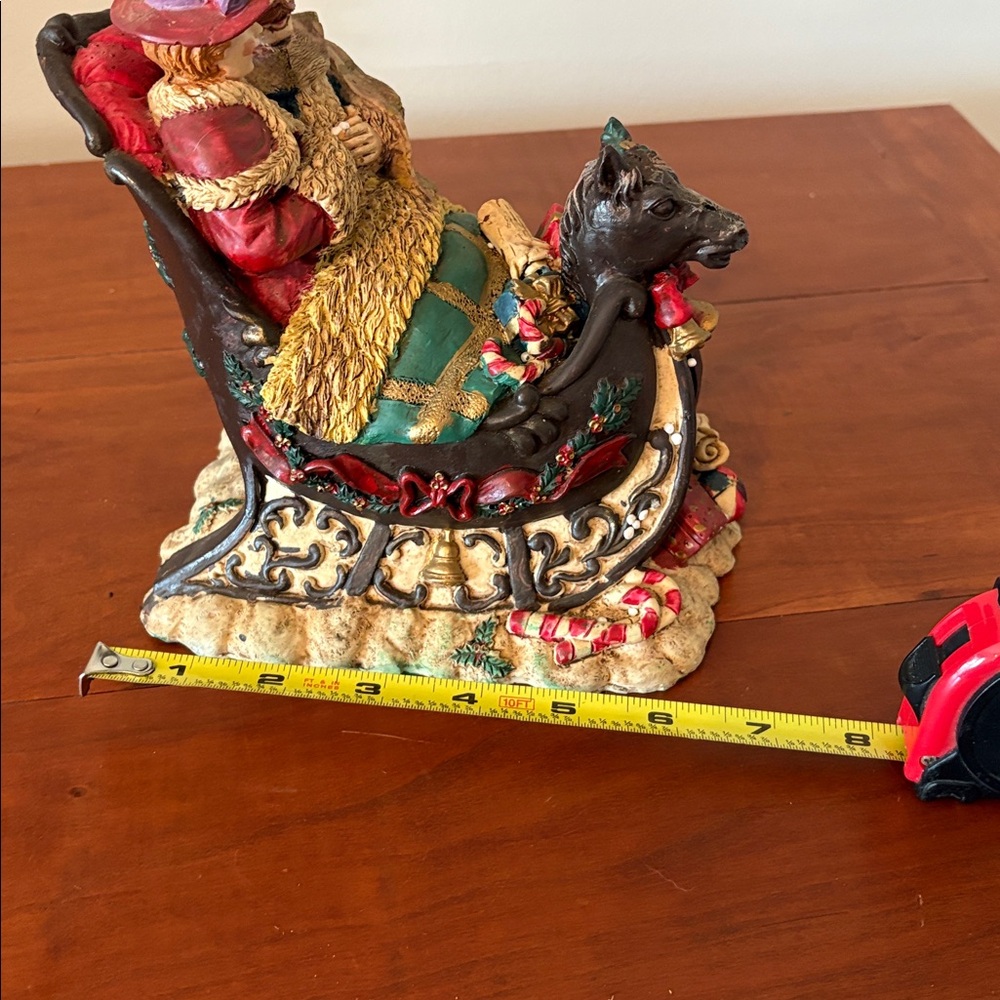 Dickens Collectible Windsor Collection Horse Sleigh Figurine - Picture 3 of 8